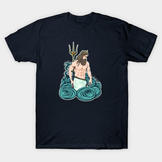 God of the sea T-Shirt by cb-illustratie